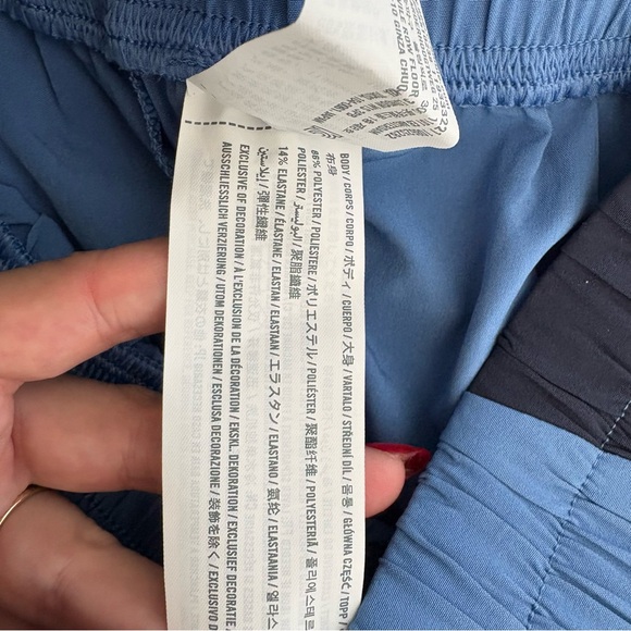 YPB by Abercrombie & Fitch Two-Tone Blue Athletic Shorts - Picture 6 of 8